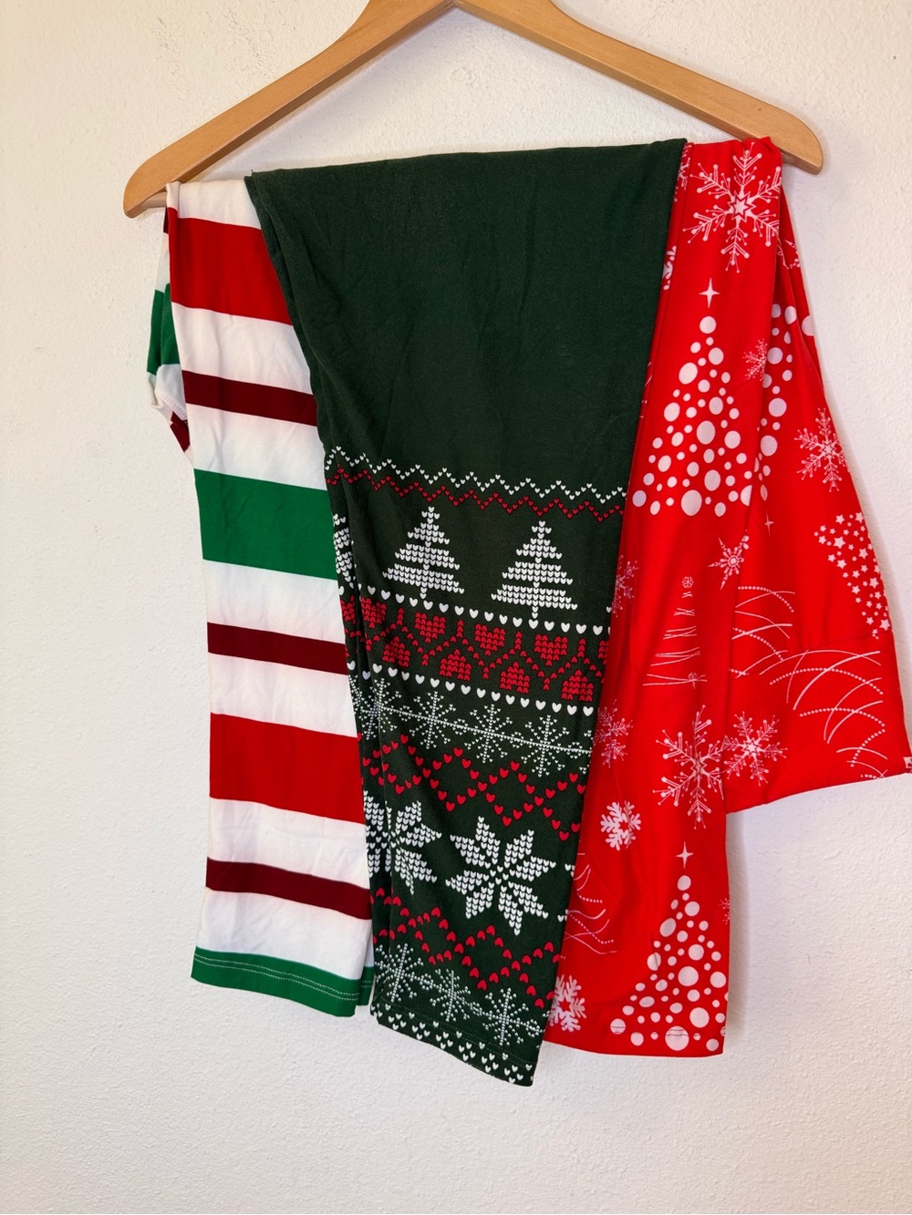 LuLaRoe TC2 Christmas Leggings 3 Pairs